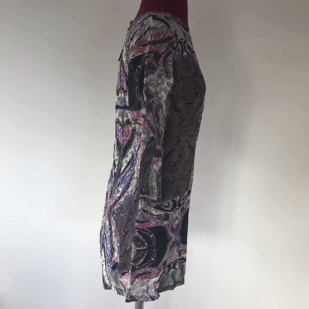 Topshop Patterned Transparent Dress - Picture 8 of 9